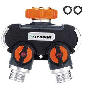 VIVOSUN 2 EFC K[f z[X Xvb^[AAbvO[hꂽϋvz[X RlN^A_HAŐp̉KȃSObvt֌A_v^[ VIVOSUN 2 Way Garden Hose Split