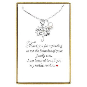 ̖؃lbNXA`̕MtglbNXAX^[OVo[ ̖؃lbNX 18 C` + 2 C`GNXe_[ Alexandreasjewels Tree of Life Necklace, Mother in Law Gift Necklace, Sterling S