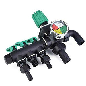 Jeffergrill 3 EFCz[XXvb^[ou^J_ƗpEܕ퐧Ւfwr[f[eBo??uA_v^[ Jeffergrill 3 Way Hose Splitter Valve Brass Agricultural Pesticide Sprayer Control Shut Off Heavy 