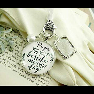 pp EFfBO zCg u[P `[  tHgt[ A c Vo[dグ vo uC_ WG[ Gutsy Goodness Papa Wedding White Bouquet Charm Grandpa Photo Fram