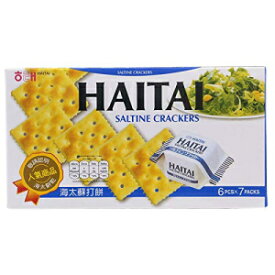 新東ショップ Haitai 塩味クラッカー 141g 1 個。 Sinto shop 1pcs Haitai Saltine Crackers 141g.