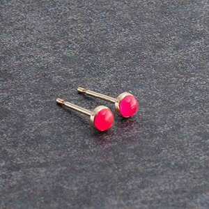 sN JZhj[ ^Cj[ Xg[ 3mm 14K S[htBh X^bh sAX Fashion Art Jewelry Pink Chalcedony Tiny Stone 3mm with 14K Gold Filled Stud Earrings