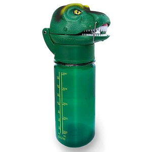 Sun Company RoarBottle T-Rex - Roaring Dinosaur Water Bottle for Kids Cool Realistic TRex Roar Spill and Leak-Proof BPA Free Tritan WaterBottle for Children