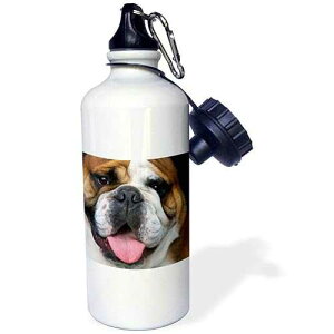 3dRose An English Bulldog in Belgium-EU04 DFR0027 David R. Frazier �X�|�[�c �E�H�[�^�[�{�g���A21 �I���X�A�z���C�g 3dRose An English Bulldog in Belgium-EU04 DFR0027 David R. Frazier Sports Water Bottle, 21 oz, White