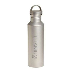 Vargo Titanium Water Bottle with Ti Lid 100% Titanium Construction 650 ml Capacity Weighs 3.9 ounces