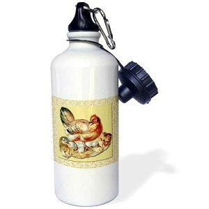 3dRose Mother Hen and Her Peeps Eggs and Hatching Chicks-Sports Water Bottle, 21oz , 21 oz, Multicolor