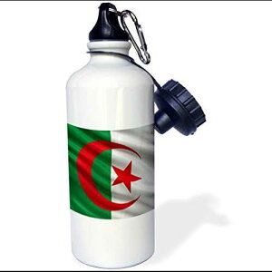 3d[Y EBh X|[c EH[^[ {gɎUAWFA̍A21 IX (wb_178800_1)A}`J[ 3dRose Flag of Algeria Waving in The Wind-Sports Water Bottle, 21oz (wb_178800_1), Multicolored