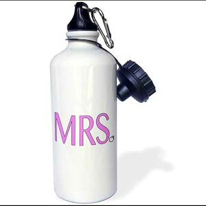 3dRose Mrs. Bride to Be Purple Sports Water Bottle, 21 oz, Multicolor