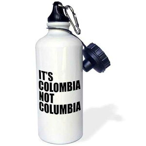 3dRose Its Colombia not Columbia Sports Water Bottle, 21 oz, Multicolor