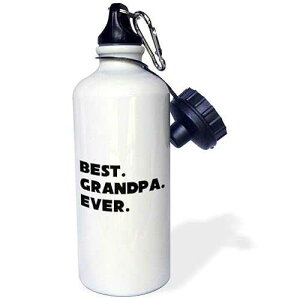 3dRose Best Grandpa Ever Sports Water Bottle, 21 oz, Multicolor