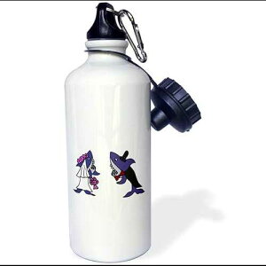 3dRose wb_200191_1 Funny Grey Squirrel Playing Saxophone Sports Water Bottle, Multicolored, 21 oz