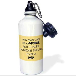 3dRose man can be a father but it takes someone special to be a dad-Sports Water Bottle, 21oz , 21 oz, Multicolor