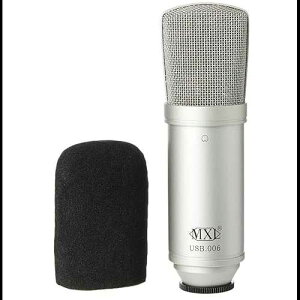 Marshall MXL USB 006 USB Cardioid Condenser Microphone, Grayish, 47mm x 177mm / 1.85 in. x 7 in.