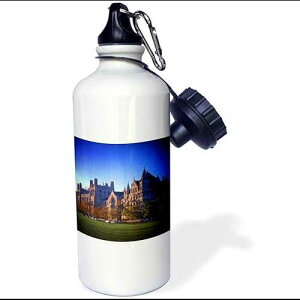 3dRose Trendy Girl Dancer with Zebra Print Tutu Sports Water Bottle, 21 oz, White