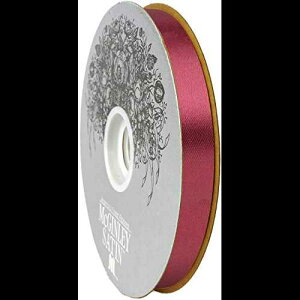 McGinley Mills 9/16 C` W AZe[g Te {Ao[KfB bhA100 [h Xv[ Berwick McGinley Mills 9/16" W Acetate Satin Ribbon, Burgundy Red, 100 Yard Spool