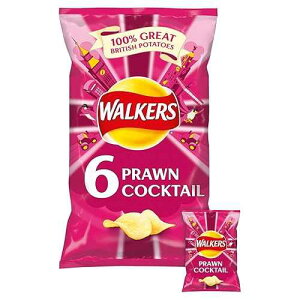 Gr̃JNeAEH[J[Y Gr̃JNeNXv 6 X 25G Prawn Cocktail, Walkers Prawn Cocktail Crisps 6 X 25G