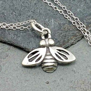 Honey Bee �`���[�� �l�b�N���X - 925 �X�^�[�����O�V���o�[�A18 �C���` EnCharmed Honey Bee Charm Necklace - 925 Sterling Silver, 18