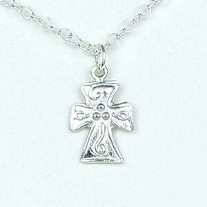 XsbgꂽNXlbNX - z[[Xsbg[}l 5:5 Xg[[J[ht - s[^[ č Lucina K. Filled with the Spirit Cross Necklace - Holy Spirit Romans 5:5 story card 