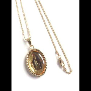 Medalla de la Virgen la Milagrosa �l�b�N���X 17 �C���` �t���b�g �`�F�[�� ��Ղ̃��_�� Sifrimania Medalla de la Virgen la Milagrosa Necklace 17 Inches Flat Chain Miraculous Medal