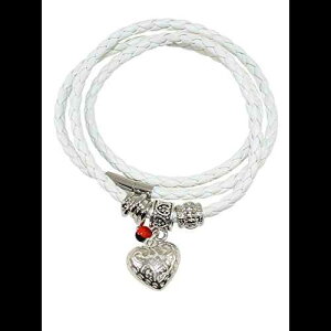 �����p�y���[�M�t�g�`���[���u���X���b�g - Huayruro ���b�h�V�[�h�A�n�[�g�`���[�� - Evelyn Brooks �ɂ��n���h���C�h�W���G���[ EvelynBrooksDesigns Peruvian Gift Charm Bracelet for Women - Huayruro Red Seeds, Hear