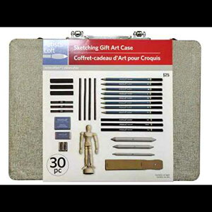 ^bNVo[ XPb`O Mtg A[g P[X by Artist's Loft Artists Loft Metallic Silver Sketching Gift Art Case by Artist's Loft