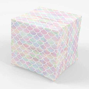 Stesha Party Mermaid Scale Gift Wrap Wrapping Paper - Folded Flat 30 x 20 Inch - 3 Sheets