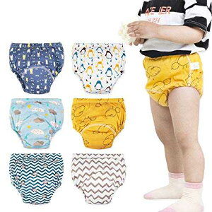 Max Shape xr[{[CYg[jOpcAcj̎qgCg[jO 6 pbN (u[A12M-2T) Max Shape Baby Boys Training Pants Underwear, Toddler Boys Potty Pee Training Underwear 6 Pack 