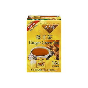 Prince of Peace Ginger Green Tea, 16 Tea Bags Chinese Tea Bags Green & Ginger Tea Bags Prince of Peace Herbal Tea Ginger Green Tea Bag Sugar Free Tea