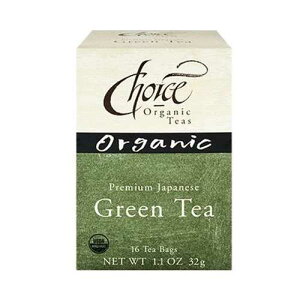 Choice Organic Teas I[KjbNv~A{Β - 16 eB[obO (6 pbN) Choice Organic Teas Organic Premium Japanese Green Tea - 16 Tea Bags (Pack of 6)