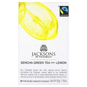 WN\Y Iu sJf[ Β  - 1 pbN 20  Jacksons of Piccadilly Sencha Green Tea with Lemon - 20 per pack