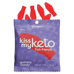 Kiss My Keto Candy Fish Friends ? ᓜ (1g)A80 J[AMCT IC̒YLfB O~ r[Kth[A`qg݊AOet[̃PgXC[c Y 2g ? 