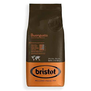 Bristot Buongusto Italian Espresso Beans Italian Coffee Beans Whole Medium Roast Low Acid 2.2 lb/1kg