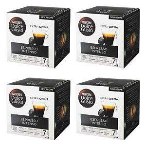 lXJtF h`F OXg GXvb\ Ce\A4 pbNA4 x 16 JvZ NescafA Dolce Gusto Nescaf Dolce Gusto Espresso Intenso, Pack of 4, 4 x 16 Capsules