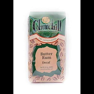 `[` R[q[ o^[  12 IX - z[r[ (fJtF) Churchill Coffee Company Churchill Coffee Butter Rum 12 oz - Whole Bean (Decaf)