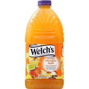 Welch's IW pCibv Abv W[X JNeA96 tʃIX {g Welch's Orange Pineapple Apple Juice Cocktail, 96 Fl Oz Bottle