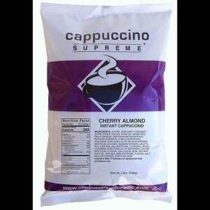Jv`[m Vv[ 2 |h obO `F[ A[h CX^g Jv`[m ~bNX Cappuccino Supreme 2 lb bag Cherry Almond Instant Cappuccino Mix