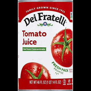 Dei Fratelli g}gW[XAuhE̖؂Zk̂ł͂ȂńA46 IX (6 pbN) Dei Fratelli Tomato Juice, Vine Ripened Not from Concentrate, 46oz (6 pack)