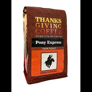 TNXMrOR[q[u|j[GNXvXv_[N[XgSR[q[ - 12IXobO GoCoffeeGo Thanksgiving Coffee "Pony Express" Dark Roasted Whole Bean Coffee - 12 Ounce Bag
