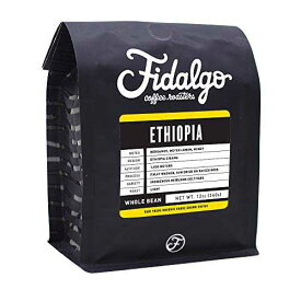 エチオピア シダマ FTO、全粒豆、12オンス 6個入りケース Fidalgo Coffee Ethiopia Sidama FTO, Whole Bean, 12oz case of 6