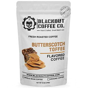 ubNAEgR[q[o^[XRb`gtB[t[o[R[q[ - ҂R[q[ - VNȃ[XgR[q[A12IX Blackout Coffee Co. Blackout Coffee Butterscotch Toffee Flavored Coffee - Ground Coff