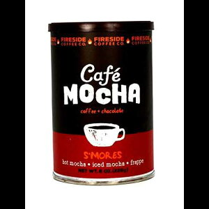 Fireside Coffee Company - JtF J XA - 8 IX LjX^[ - zbg J - ACX J - tby - XA Fireside Coffee Company - Cafe Mocha S mores - 8 oz Canister - Hot Mocha - Iced Mocha - Frappe -