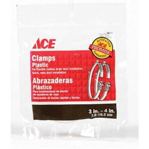 �G�[�X�h���C���[�x���g�N�����v (ACECX34) Deflect-o Ace Dryer Vent Clamps (ACECX34)