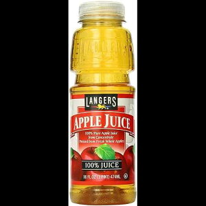 �����W���[�Y 100% �W���[�X�A�A�b�v���A16 �I���X Langers 100% Juice, Apple, 16 Ounce
