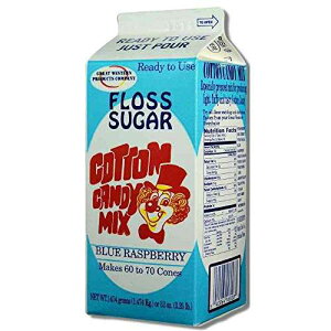 O[g EGX^ tX VK[ u[ Yx[ Rbg LfB ~bNXA3. 25 |h -- 1 P[X 6 B Great Western Floss Sugar Blue Raspberry Cotton Candy Mix, 3. 25 Pound -- 6 per case.