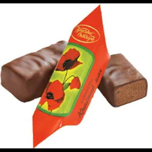 チョコレートキャンディ「レッドポピー」(クラスヌイマック)1ポンド(レッドオクトーバー) Chocolate Candy "Red Poppy" (Krasny Mak) 1 Lb (Red October)
