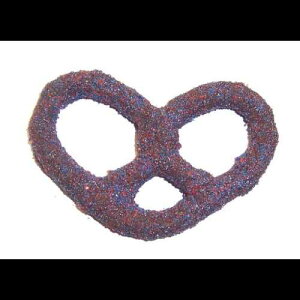 Scott's Cakes ~N`R[gŕꂽvbcFAƗLO̐ԂƐ̍A1|h̃vX`bNfe Scott's Cakes Milk Chocolate Covered Pretzels with 4th of July Red and Blue Sugar in