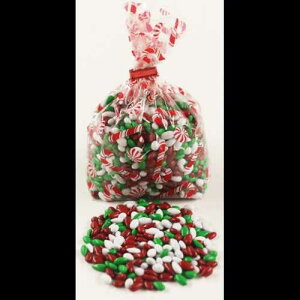 Scott's Cakes NX}X ~bNX `R[gŕꂽq}̎ 8 IX LfBPCobO Scott's Cakes Christmas Mix Chocolate Covered Sunflower Seeds in a 8 oz. Candy Cane Bag