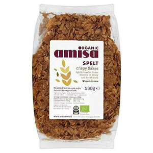 A~T I[KjbN NXs[ Xyg t[N 250g - 2 pbN Amisa Organic Crispy Spelt Flakes 250g - Pack of 2
