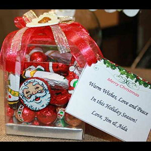 NX}X`R[gMtg{bNX p[\iCYJ[ht - 8IX v~AT^AႾ܁ANX}XI[ig`R[g FavorOnline Christmas Chocolate Gift Box with Personalize