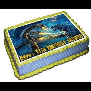 Ediblektoppers Godlizard King of the Monsters Personalized Cake Topper 1/4 8.5 x 11.5 Inches Birthday Cake Topper